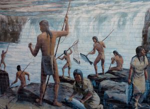 Dam Dalles Fishing Mural
